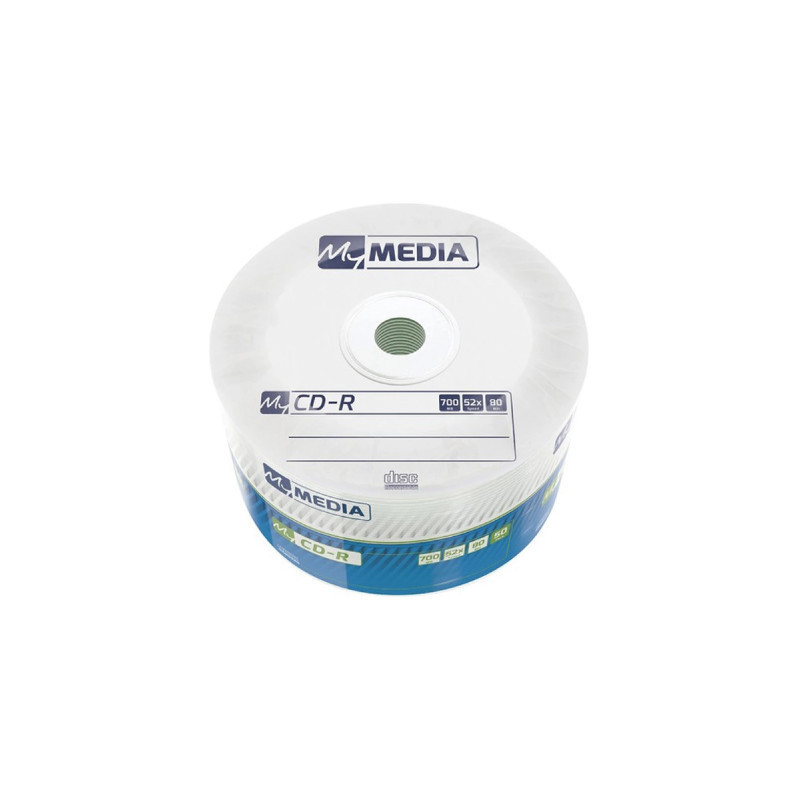 Диск CD MyMedia CD-R 700Mb 52x MATT SILVER Wrap 50 (69201)