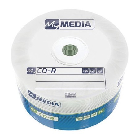 Диск CD MyMedia CD-R 700Mb 52x MATT SILVER Wrap 50 (69201)