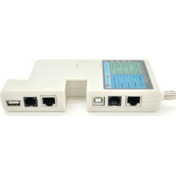 Тестер кабельний RJ-45/RJ-12/RJ-11/BNC/USB Merlion (NT-T040)
