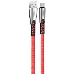 Дата кабель USB 2.0 AM to USB-C 1.0m zinc alloy red ColorWay (CW-CBUC012-RD)