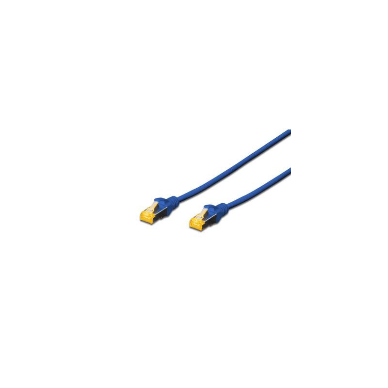 Патч-корд 3м CAT 6a S-FTP, AWG 26/7, Cu, PVC, blue Digitus (DK-1644-A-030/B)
