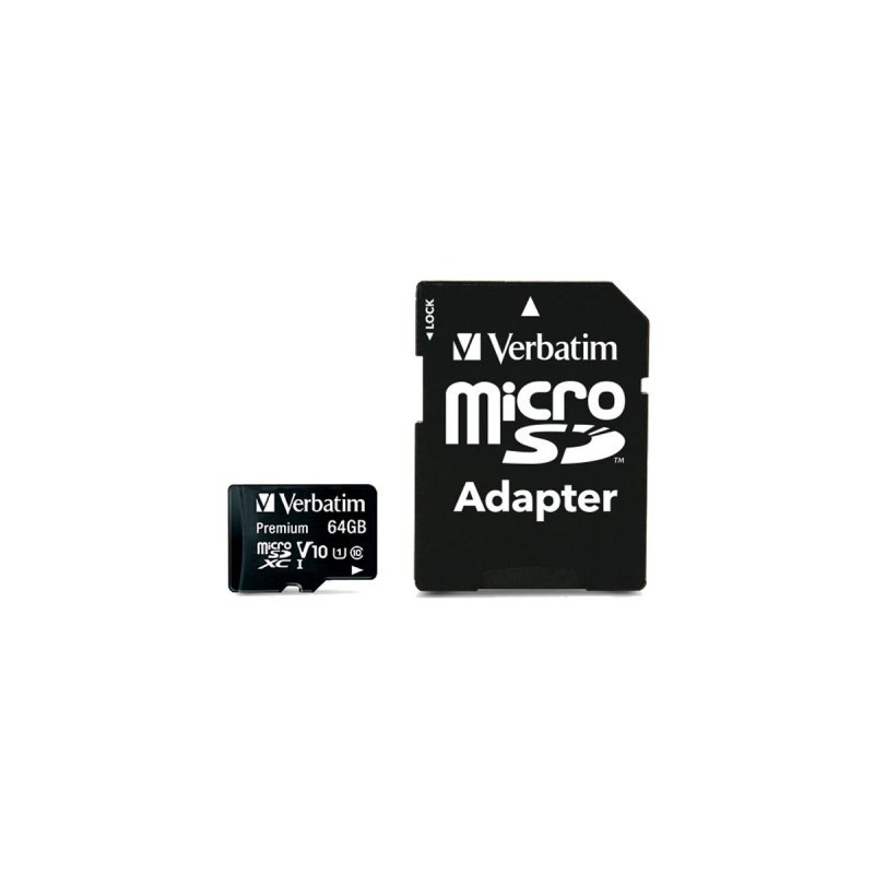 Карта пам'яті Verbatim 64GB microSDHC Class 10 (44084)