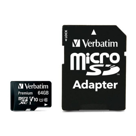 Карта пам'яті Verbatim 64GB microSDHC Class 10 (44084)