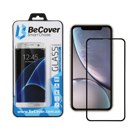 Скло захисне BeCover Apple iPhone 11 Black (704103)