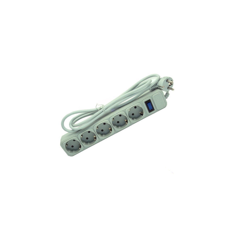 Мережевий фільтр живлення Merlion 5 розеток, 3 м (G530)