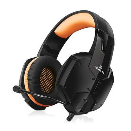 Навушники REAL-EL GDX-7700 Surround 7.1 Black/Orange (EL124100016)