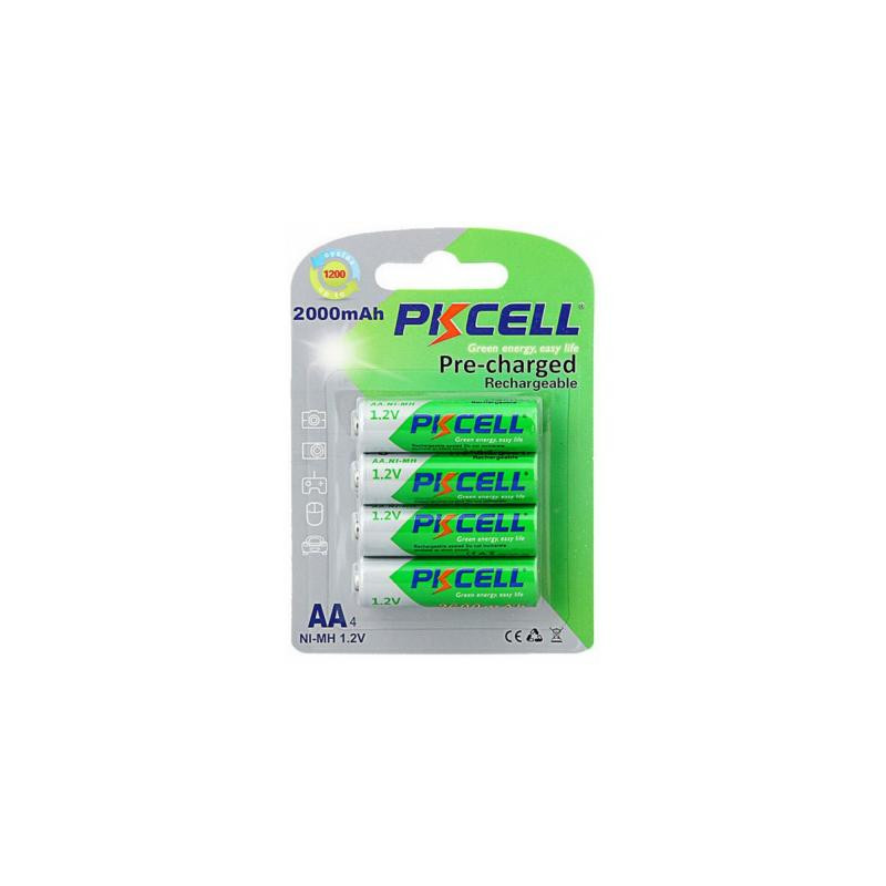 Акумулятор PkCell AA R6 NiMH 2000mAh * 4 (PC/AA2000-4B)