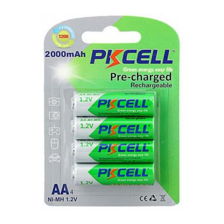 Акумулятор PkCell AA R6 NiMH 2000mAh * 4 (PC/AA2000-4B)