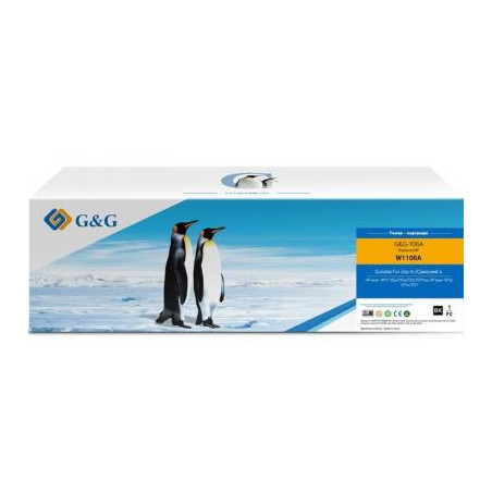 Картридж G&G HP 106A M107/135/137/ W1106A Black 1K (G&G-106A)