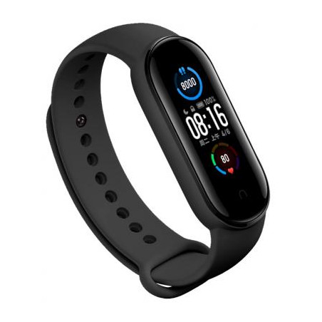 Ремінець до фітнес браслета BeCover Silicone для Xiaomi Mi Smart Band 5 Black (705062)