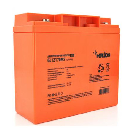 Батарея до ДБЖ Merlion GL12170M5, 12V-17Ah (GL12170M5)
