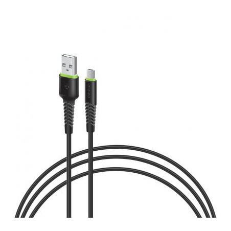 Дата кабель USB 2.0 AM to Micro 5P 1.2m CBFLEXM1 black Intaleo (1283126487453)