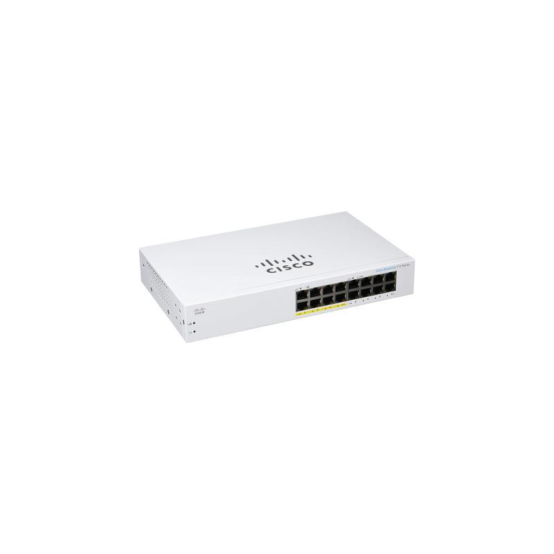 Комутатор мережевий Cisco CBS110-16PP-EU