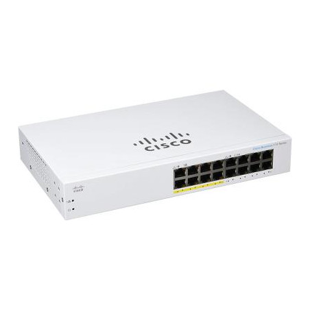 Комутатор мережевий Cisco CBS110-16PP-EU