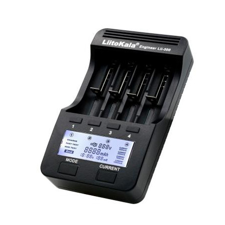 Зарядний пристрій для акумуляторів Liitokala 4 Slots, LCD дисплей, Li-ion/Ni-MH/Ni-Cd/AA/ААA/AAAA/С (Lii-500)