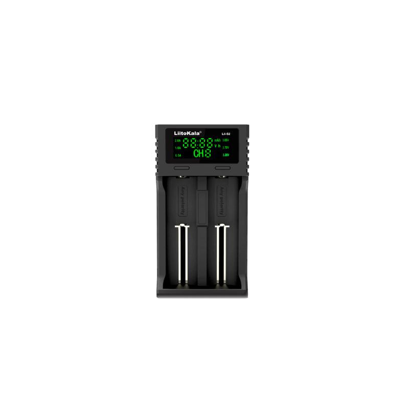 Зарядний пристрій для акумуляторів Liitokala 2 Slots, LCD дисплей, Li-ion/Ni-MH/Ni-Cd/AA/ААA/AAAA/С (Lii-S2)