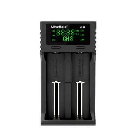 Зарядний пристрій для акумуляторів Liitokala 2 Slots, LCD дисплей, Li-ion/Ni-MH/Ni-Cd/AA/ААA/AAAA/С (Lii-S2)