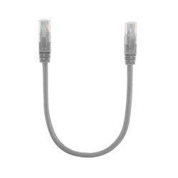 Патч-корд Ritar 0.3м, UTP, cat.5e, CU, grey (PCR-CU/0.3G / 01135)