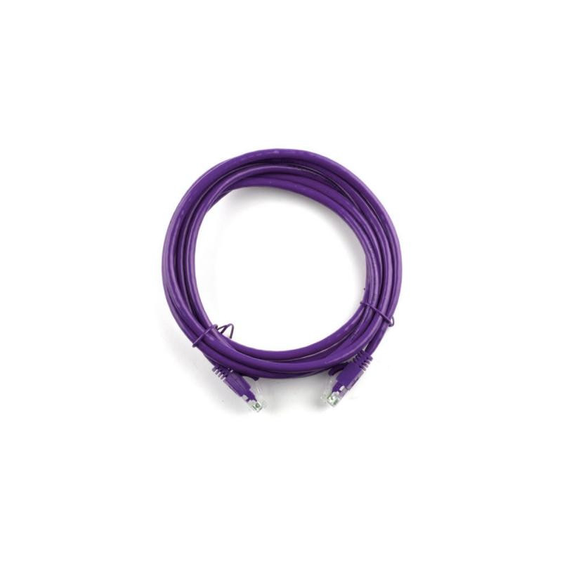 Патч-корд 1м, RJ-45, Cat.5e, CU, мідь, фіолетовий Ritar (PCR-CU/1Pe / 04269)