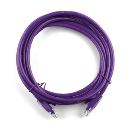 Патч-корд 1м, RJ-45, Cat.5e, CU, мідь, фіолетовий Ritar (PCR-CU/1Pe / 04269)