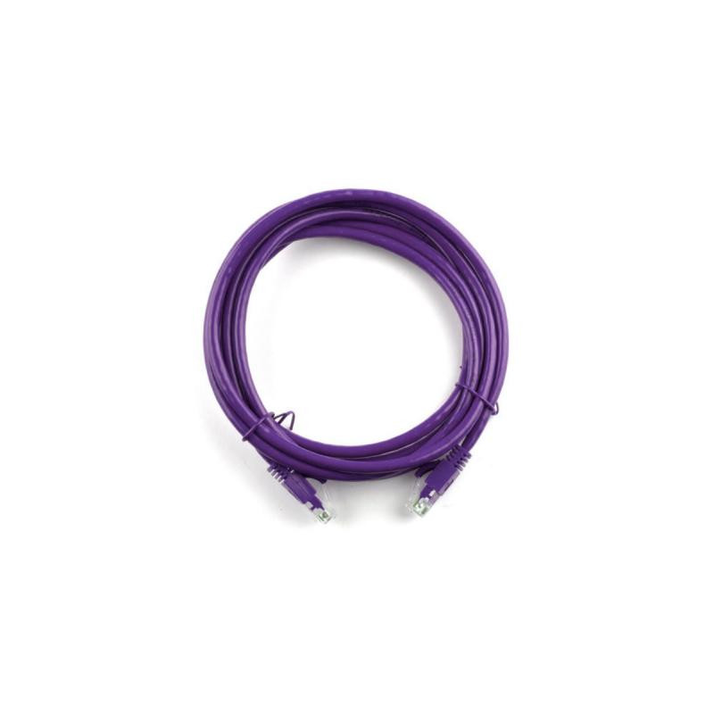 Патч-корд 7.5м, RJ-45, Cat.5e, CU, мідь, фіолетовий Ritar (PCR-CU/7.5Pe / 14092)