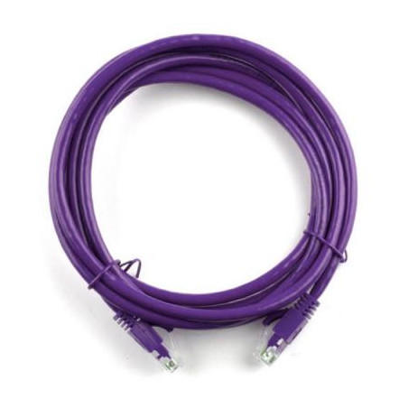 Патч-корд 7.5м, RJ-45, Cat.5e, CU, мідь, фіолетовий Ritar (PCR-CU/7.5Pe / 14092)