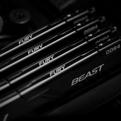 Модуль пам'яті для комп'ютера DDR4 8GB 3200 MHz Fury Beast Black Kingston Fury (ex.HyperX) (KF432C16BB/8)