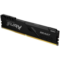 Модуль пам'яті для комп'ютера DDR4 16GB 3200 MHz Fury Beast Black Kingston Fury (ex.HyperX) (KF432C16BB1/16)