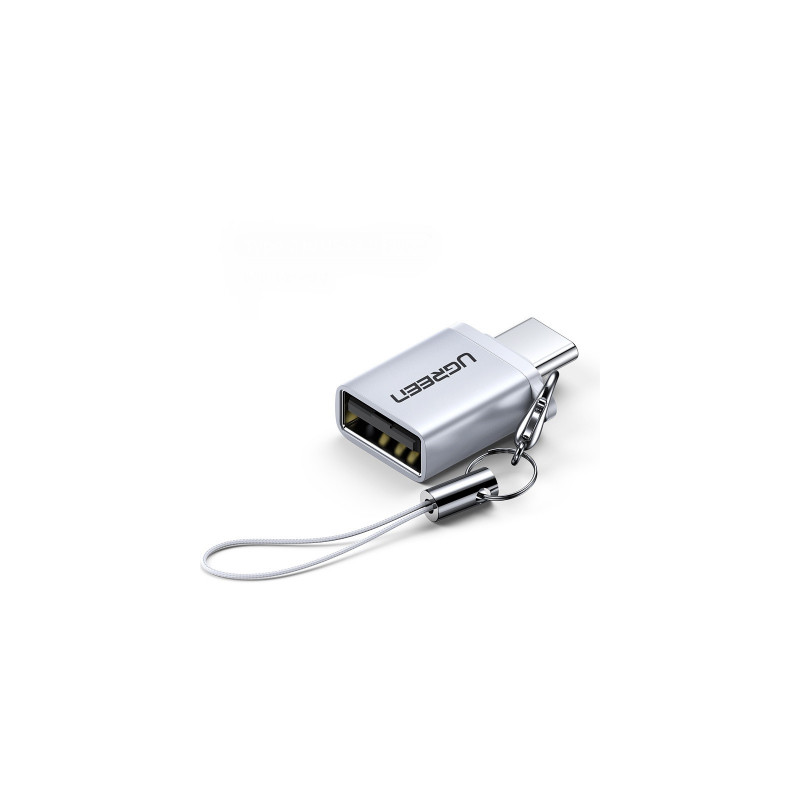 Перехідник OTG USB 3.0 AF to USB-C gray Ugreen (50283)