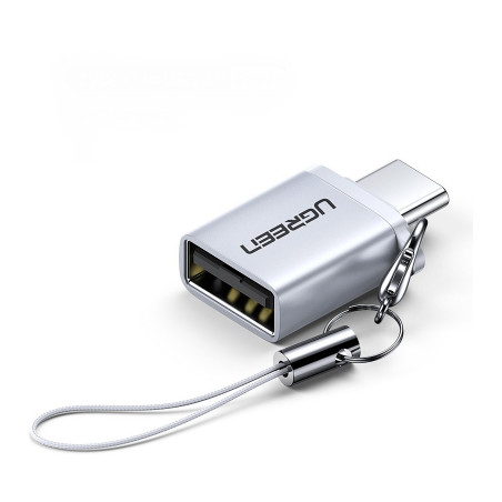 Перехідник OTG USB 3.0 AF to USB-C gray Ugreen (50283)