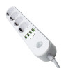 Мережевий фільтр живлення ColorWay CW-CHE44W, 4 розетки/4USB White 2M (CW-CHE44W)