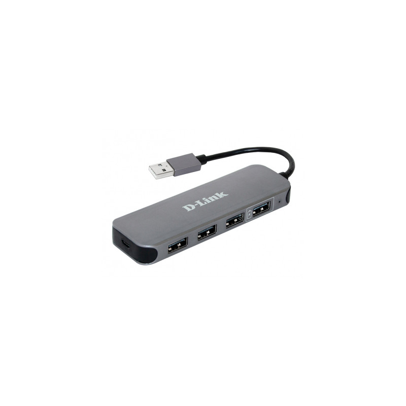 Концентратор D-Link DUB-H4 4xUSB2.0, USB2.0 (DUB-H4)