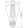 Лампочка Videx Filament A60FF 08W E27 1200K (VL-A60FF-08271)