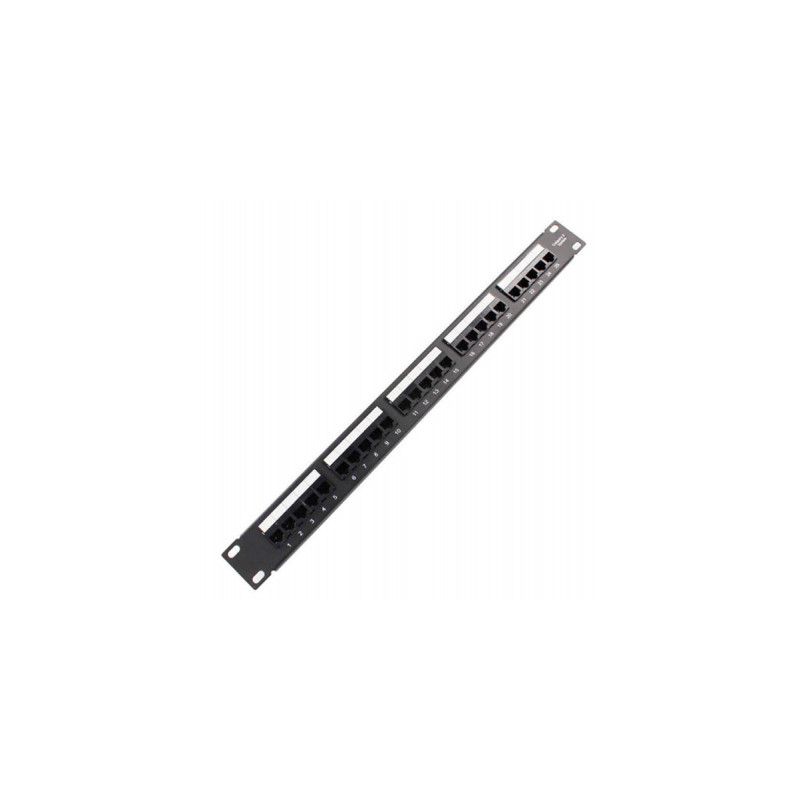 Патч-панель 19" телефонна 1U, 25xRJ-45, Cat.3, DUAL type Voltronic (PPU25-1U)