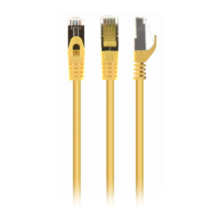 Патч-корд 0.5м S/FTP Cat 6A CU LSZH yellow Cablexpert (PP6A-LSZHCU-Y-0.5M)