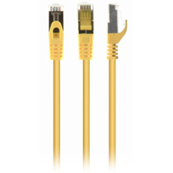 Патч-корд 1м S/FTP Cat 6A CU LSZH yellow Cablexpert (PP6A-LSZHCU-Y-1M)