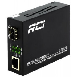 Медіаконвертер RCI 1G, SFP slot, RJ45, standart size metal case (RCI300S-GL)