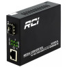 Медіаконвертер RCI 1G, SFP slot, RJ45, standart size metal case (RCI300S-GL)