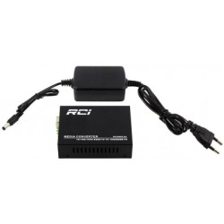 Медіаконвертер RCI 1G, SFP slot, RJ45, standart size metal case (RCI300S-GL)