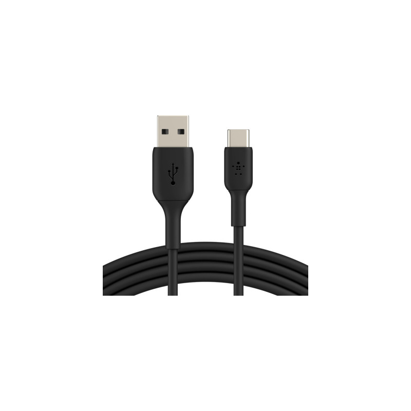 Дата кабель USB 2.0 AM to USB-C 1.0m PVC black Belkin (CAB001BT1MBK)