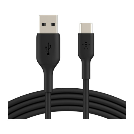Дата кабель USB 2.0 AM to USB-C 1.0m PVC black Belkin (CAB001BT1MBK)