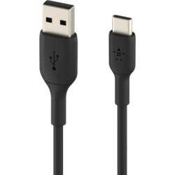 Дата кабель USB 2.0 AM to USB-C 1.0m PVC black Belkin (CAB001BT1MBK)