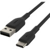 Дата кабель USB 2.0 AM to USB-C 1.0m PVC black Belkin (CAB001BT1MBK)