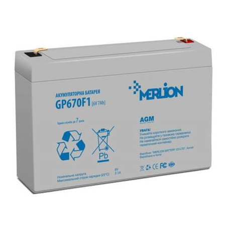 Батарея до ДБЖ Merlion 6V-7Ah (GP670F1)