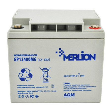 Батарея до ДБЖ Merlion 12V-40Ah (GP12400M6)