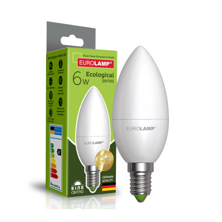 Лампочка Eurolamp LED CL 6W E14 4000K 220V (LED-CL-06144(P))