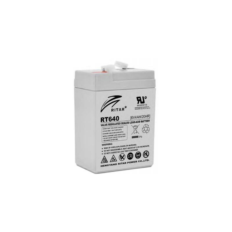 Батарея до ДБЖ Ritar AGM RT645, 6V-4Ah (RT640)