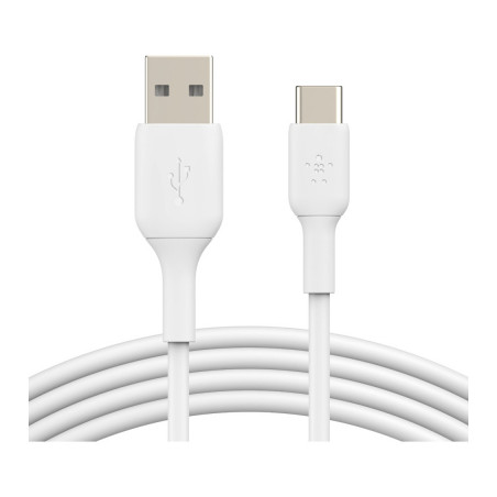 Дата кабель USB 2.0 AM to USB-C 1.0m PVC white Belkin (CAB001BT1MWH)