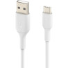 Дата кабель USB 2.0 AM to USB-C 1.0m PVC white Belkin (CAB001BT1MWH)