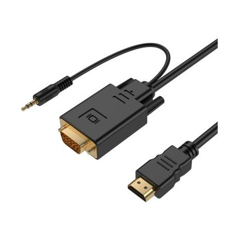 Перехідник HDMI to VGA Cablexpert (A-HDMI-VGA-03-6)